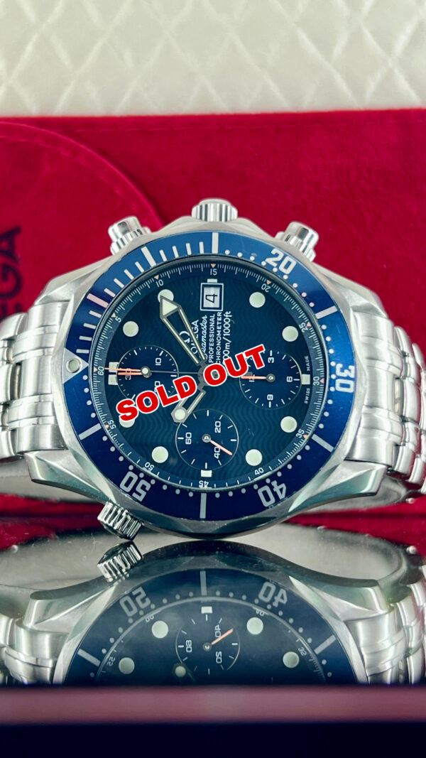 Omega Seamaster Diver 300 M Certified Chronograph 2599.80.00 / BOX & PAPERS 1999 / Serviced / 41mm