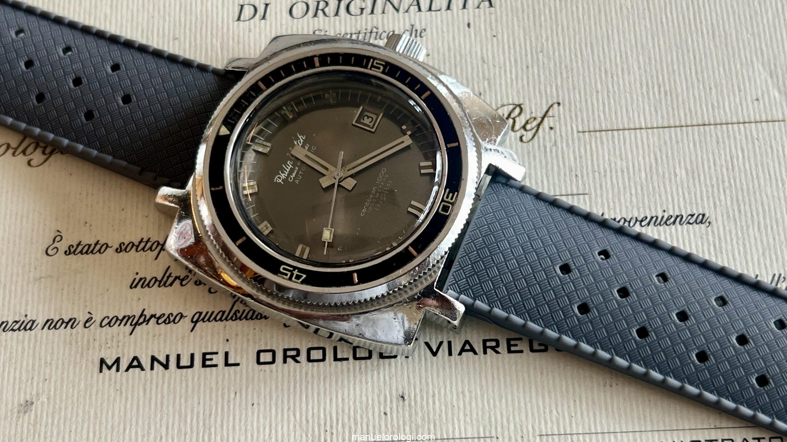 Philip Watch Caribbean Chaux de Fonds Automatic Caribbean 1000 Vintage Diver - immagine 10