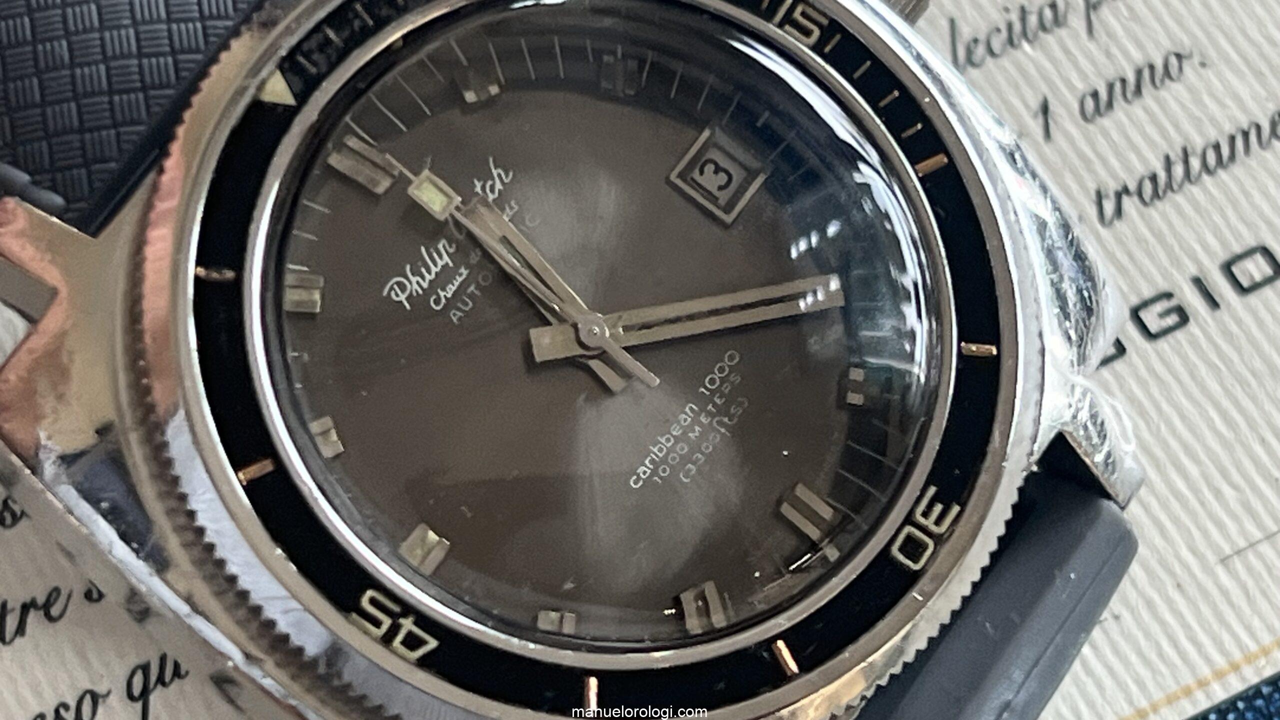 Philip Watch Caribbean Chaux de Fonds Automatic Caribbean 1000 Vintage Diver - immagine 34