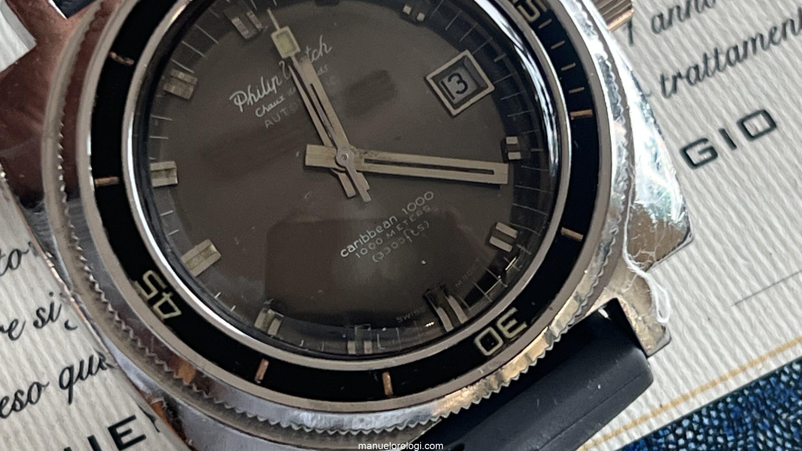 Philip Watch Caribbean Chaux de Fonds Automatic Caribbean 1000 Vintage Diver - immagine 29