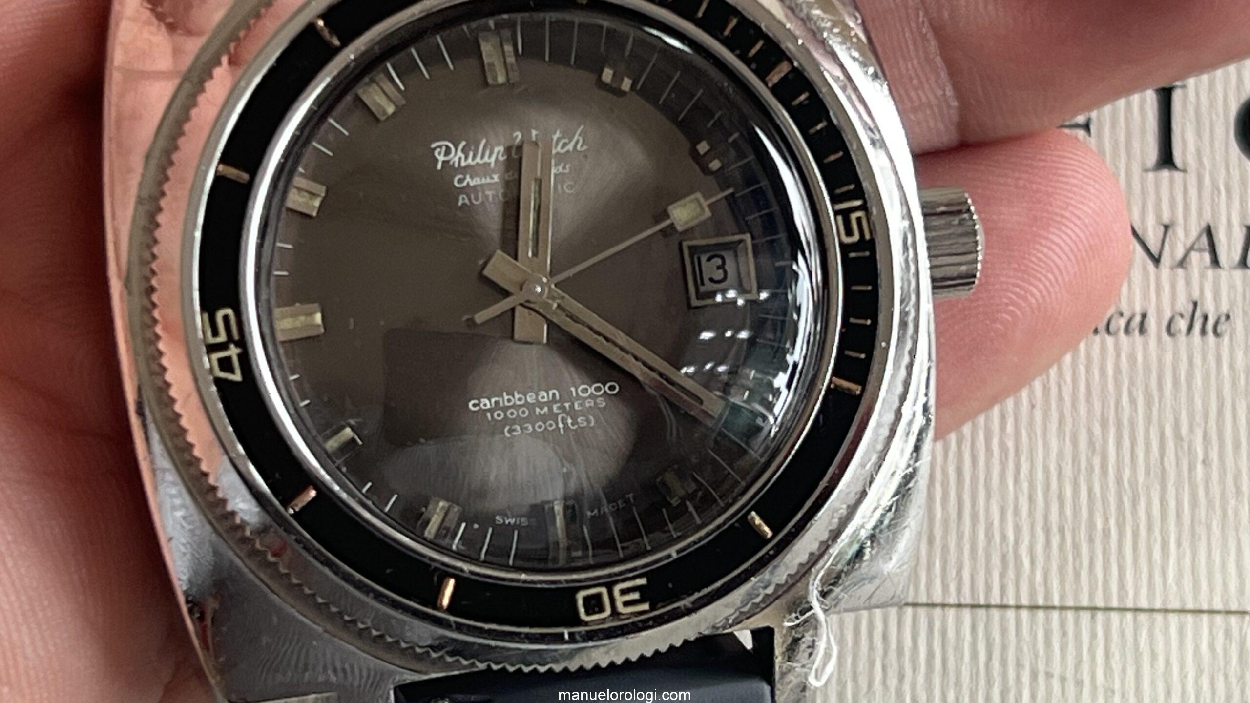 Philip Watch Caribbean Chaux de Fonds Automatic Caribbean 1000 Vintage Diver - immagine 8