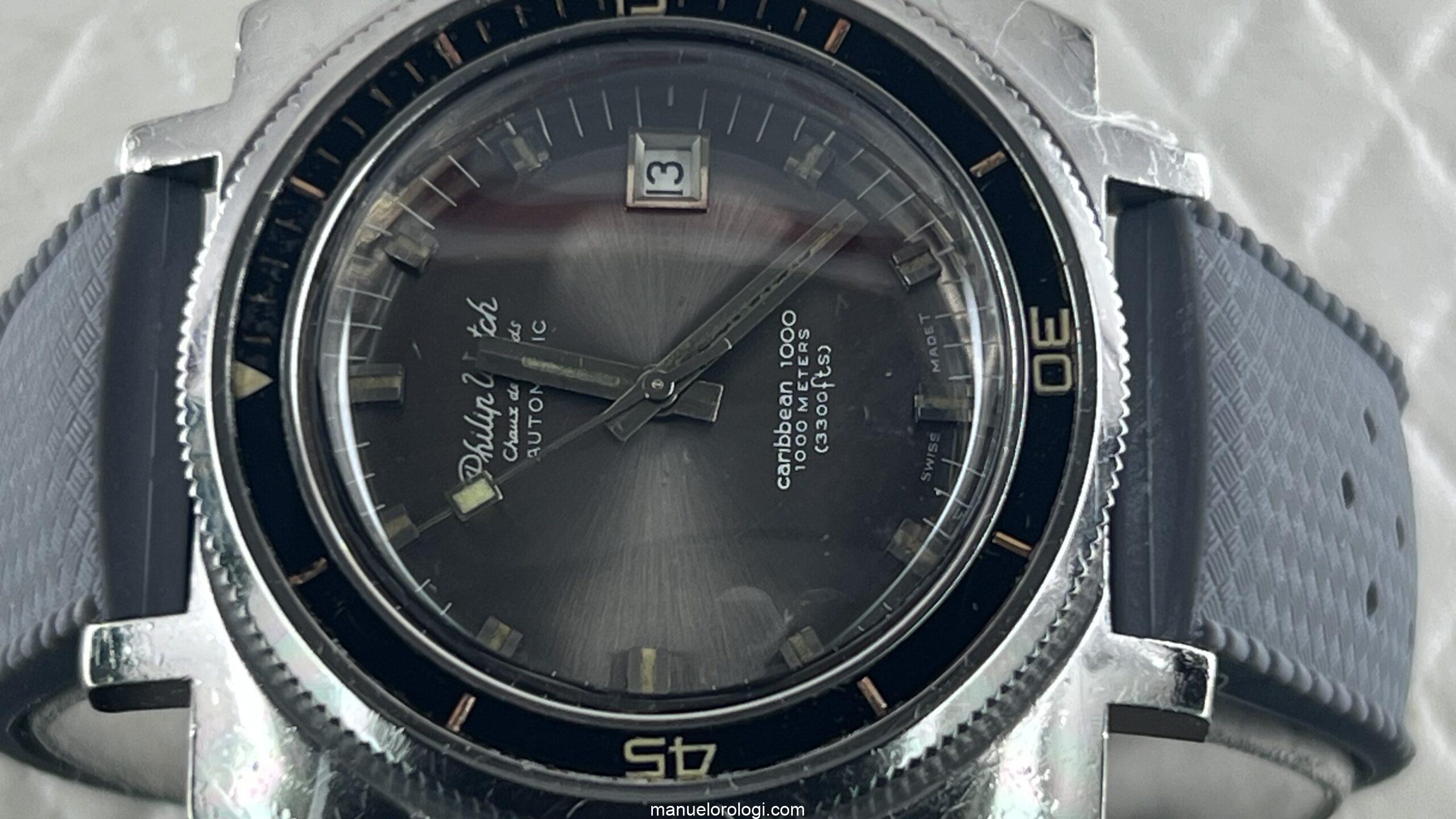 Philip Watch Caribbean Chaux de Fonds Automatic Caribbean 1000 Vintage Diver - immagine 2