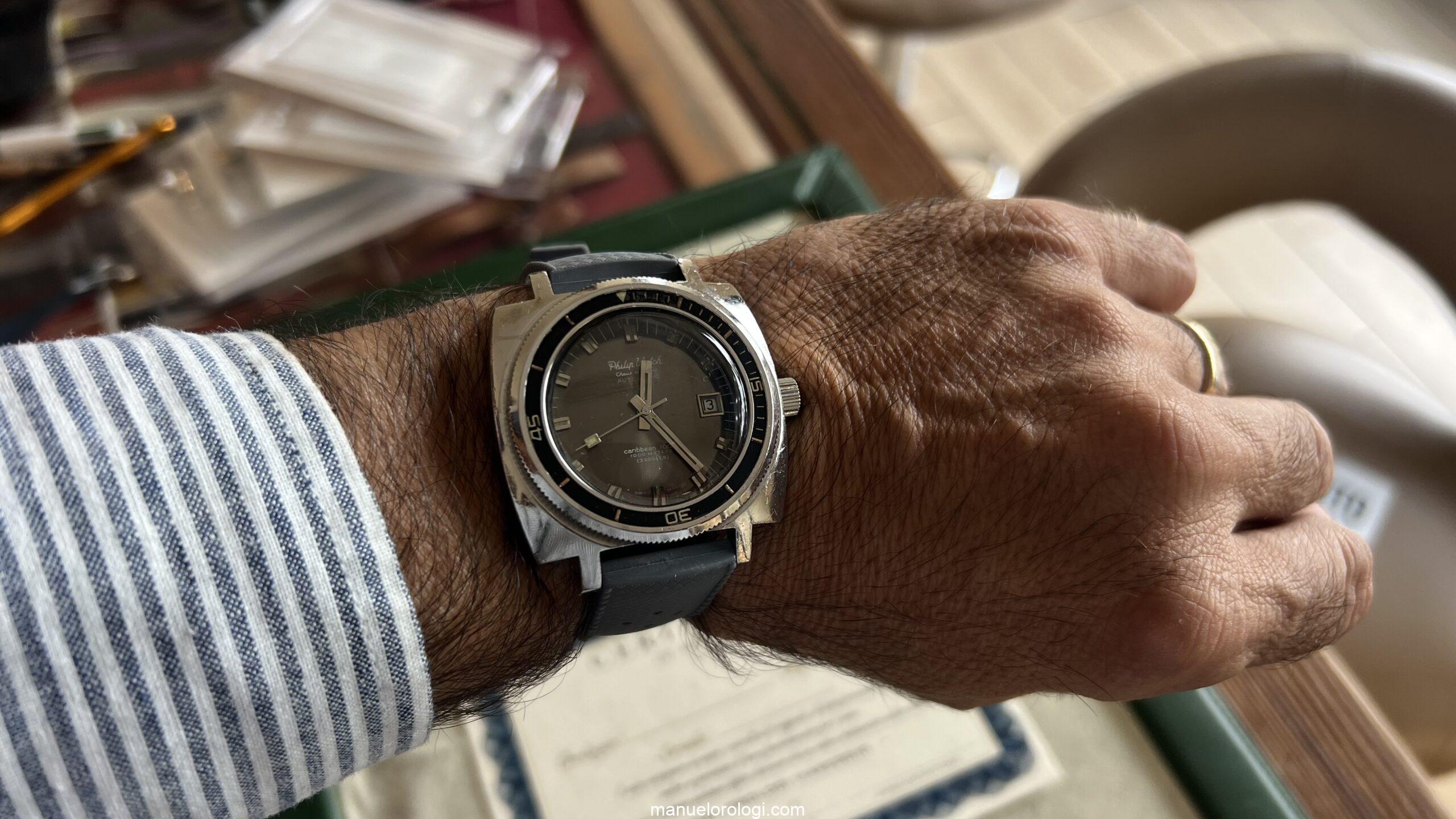 Philip Watch Caribbean Chaux de Fonds Automatic Caribbean 1000 Vintage Diver - immagine 30