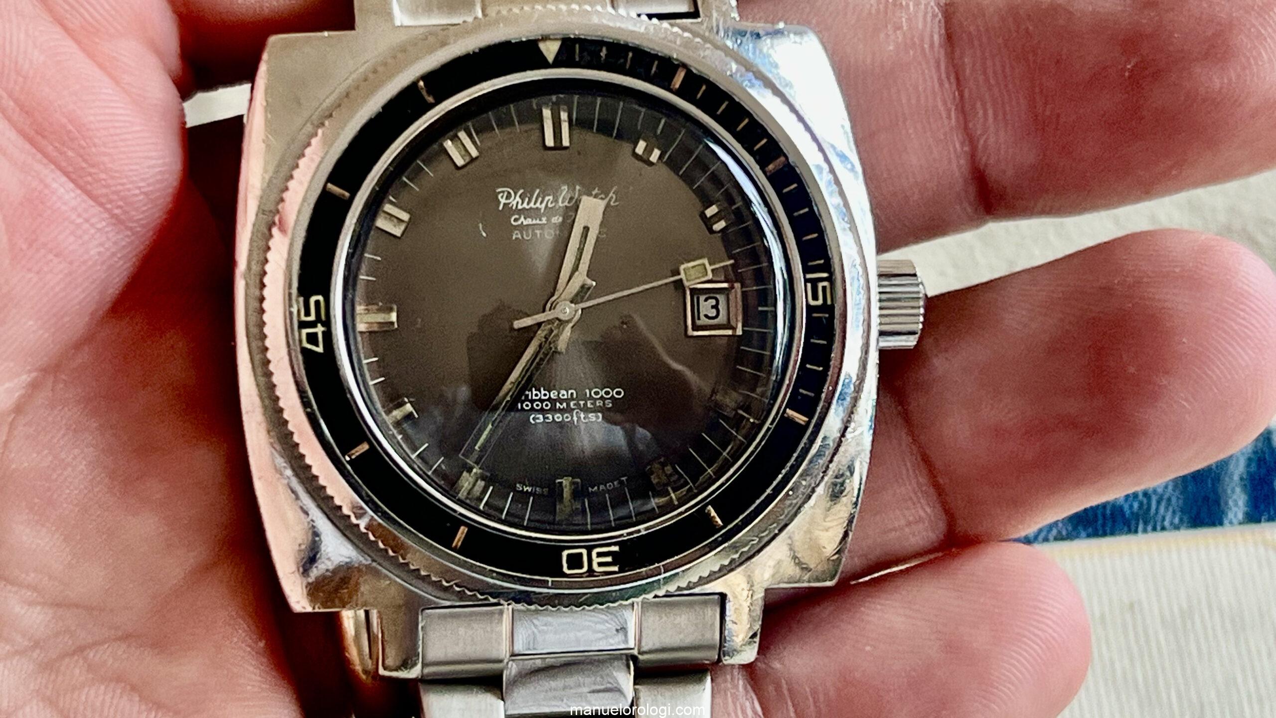 Philip Watch Caribbean Chaux de Fonds Automatic Caribbean 1000 Vintage Diver - immagine 23