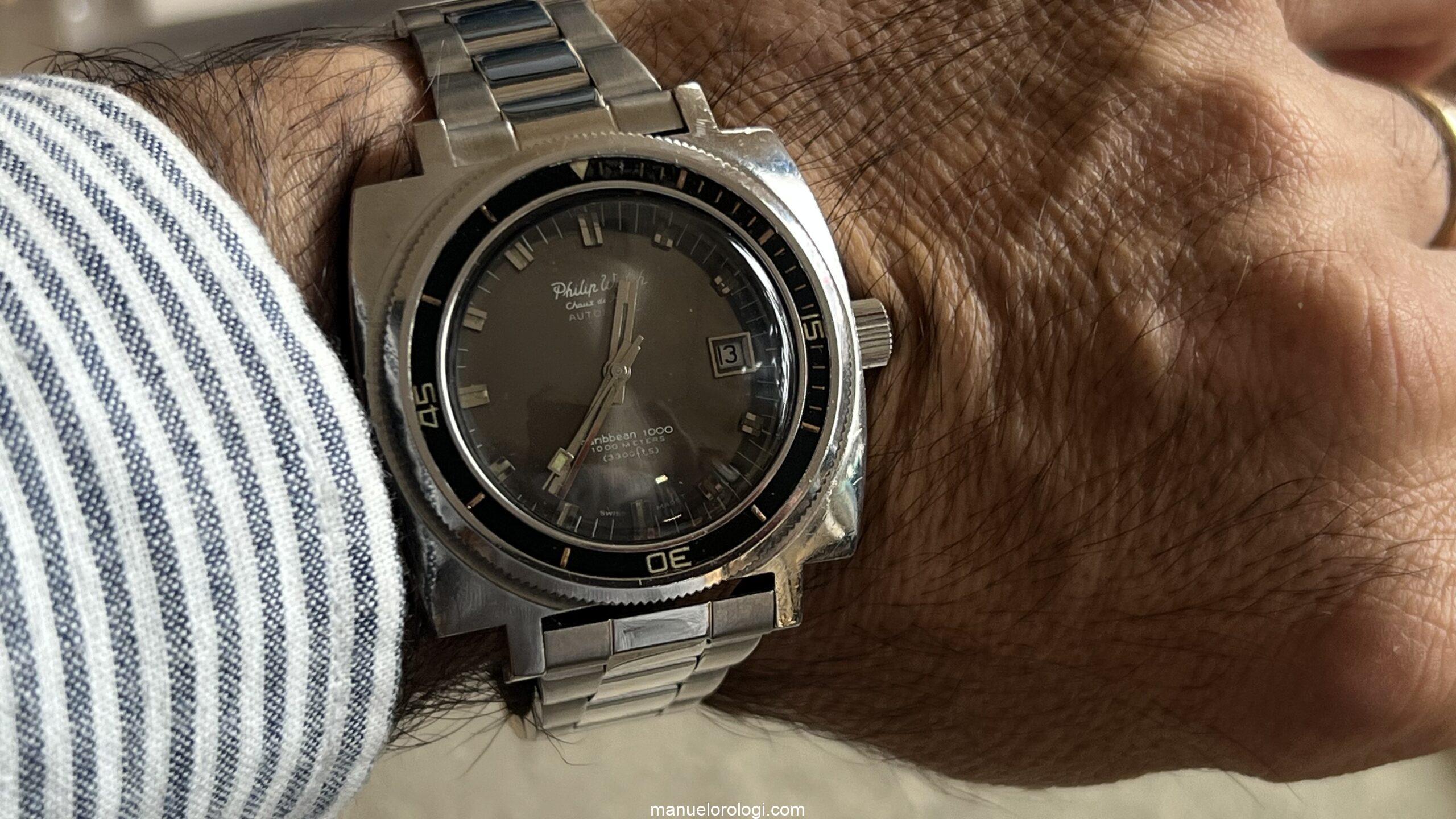 Philip Watch Caribbean Chaux de Fonds Automatic Caribbean 1000 Vintage Diver - immagine 31