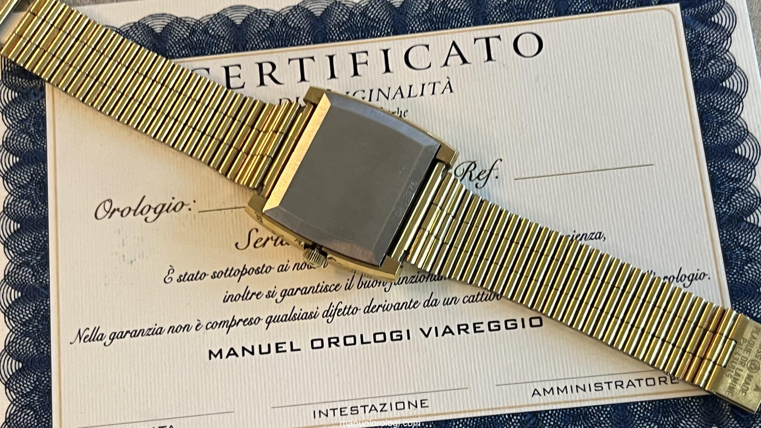 Zenith Respirator - Rectangular - Gold Plated - 28800 - Automatic - 1960s - immagine 12