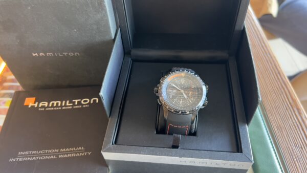 HAMILTON H776860 KHAKI AVIATION X WIND CRONOGRAFO AUTOMATICO GIORNO E DATA 44,5 mm - immagine 3