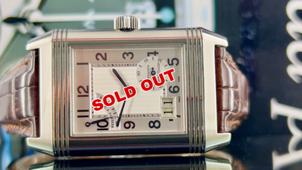 Jaeger-LeCoultre Reverso Grande Date 29mm Grande Date Power Reserve Steel Silver Dial Box and Papers 2004