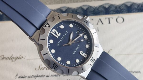 Bulgari Diagono NEW Diagono Scuba Steel / Blue / Automatic / Date / 41mm / Box&Papers / DP41C3SVSD 102504 - immagine 18