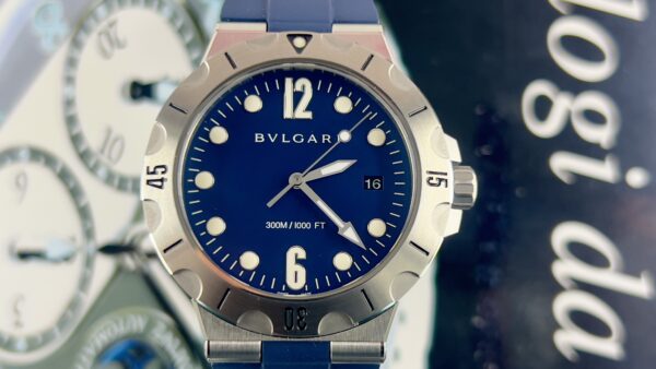 Bulgari Diagono NEW Diagono Scuba Steel / Blue / Automatic / Date / 41mm / Box&Papers / DP41C3SVSD 102504 - immagine 8