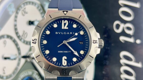 Bulgari Diagono NEW Diagono Scuba Steel / Blue / Automatic / Date / 41mm / Box&Papers / DP41C3SVSD 102504 - immagine 5