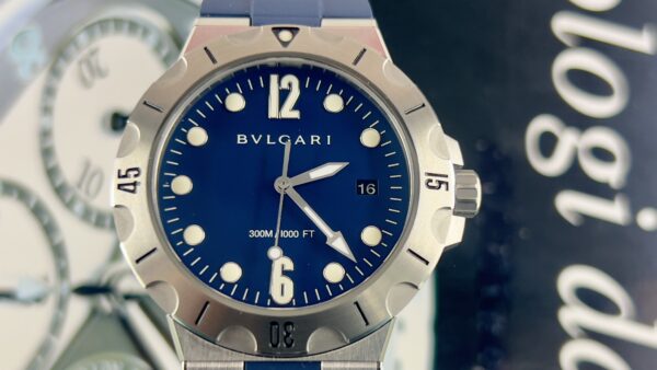 Bulgari Diagono NEW Diagono Scuba Steel / Blue / Automatic / Date / 41mm / Box&Papers / DP41C3SVSD 102504 - immagine 9