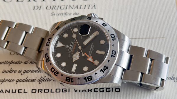 Rolex Explorer II 216570 Usato (Buono) | Anno di produzione 2013| Con scatola | Con documenti - immagine 9