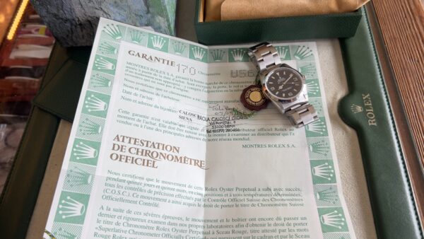 Rolex Explorer 36mm del 1998 full set top condition con documenti e scatola Rolex (RISERVATO) - immagine 14