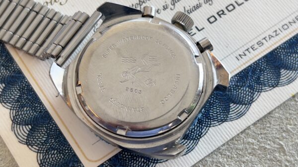 willman  Vintage Diver Watch Blue Dial turned  Manual Wind Valjoux 7734 - immagine 9