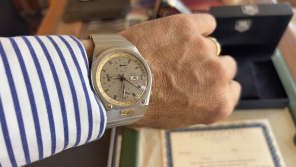 Heuer Kentucky Heuer certificat LC100 Top condition steel + 18Karat - immagine 3