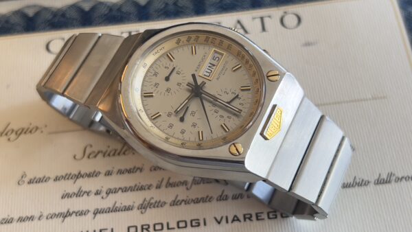 Heuer Kentucky Heuer certificat LC100 Top condition steel + 18Karat - immagine 6