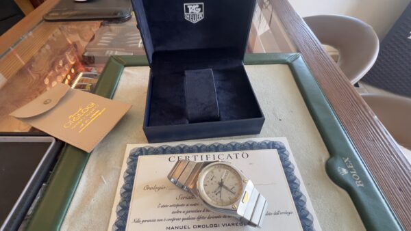 Heuer Kentucky Heuer certificat LC100 Top condition steel + 18Karat - immagine 28
