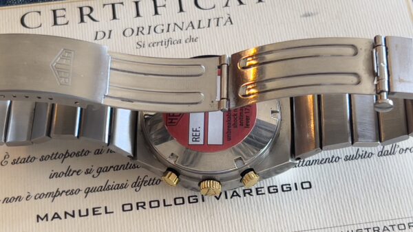 Heuer Kentucky Heuer certificat LC100 Top condition steel + 18Karat - immagine 27