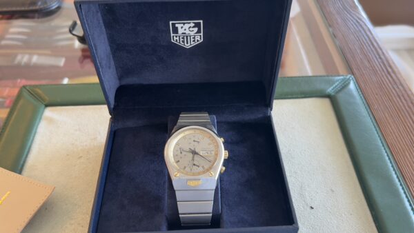 Heuer Kentucky Heuer certificat LC100 Top condition steel + 18Karat - immagine 5