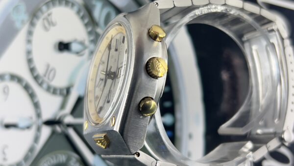 Heuer Kentucky Heuer certificat LC100 Top condition steel + 18Karat - immagine 8