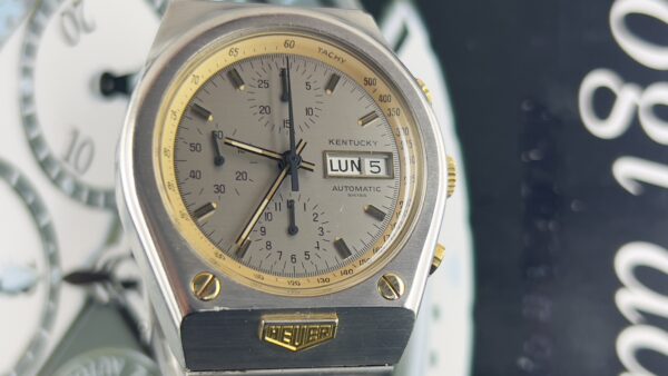 Heuer Kentucky Heuer certificat LC100 Top condition steel + 18Karat - immagine 19