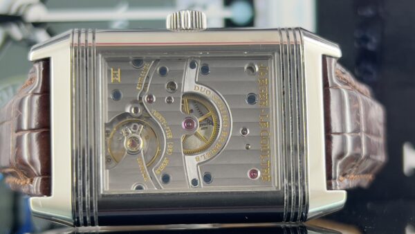 Jaeger-LeCoultre Reverso Grande Date 29mm Grande Date Power Reserve Steel Silver Dial Box and Papers 2004 - immagine 8
