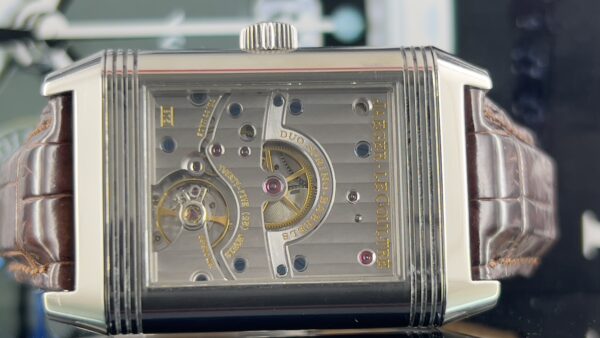 Jaeger-LeCoultre Reverso Grande Date 29mm Grande Date Power Reserve Steel Silver Dial Box and Papers 2004 - immagine 28