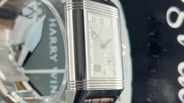 Jaeger-LeCoultre Reverso Grande Date 29mm Grande Date Power Reserve Steel Silver Dial Box and Papers 2004 - immagine 11