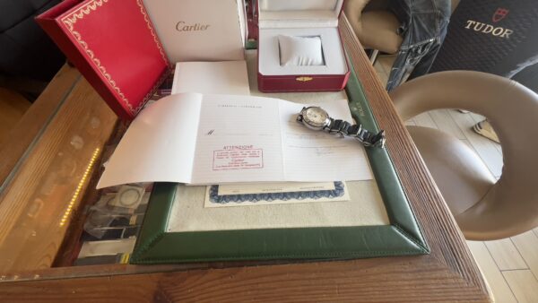 Cartier Pasha Seatimer white  Dial 2790  Rubber And Steel Bracelet - immagine 5