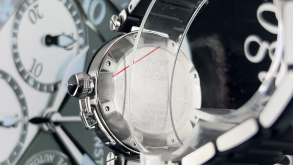 Cartier Pasha Seatimer white  Dial 2790  Rubber And Steel Bracelet - immagine 22