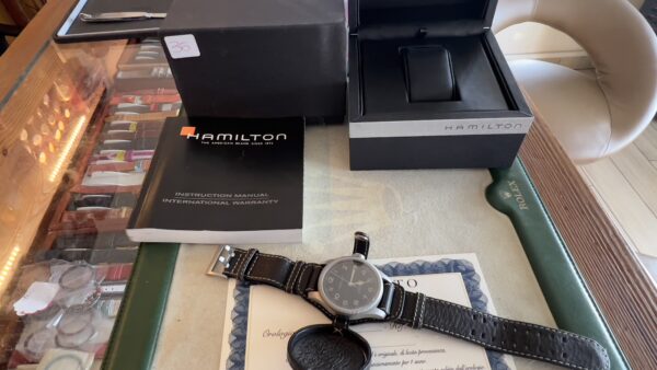 Hamilton Khaki Field Pioneer H604190/H60419533 Manual Black Dial Box Paper - immagine 29