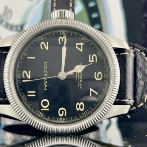 Hamilton Khaki Field Pioneer H604190/H60419533 Manual Black Dial Box Paper