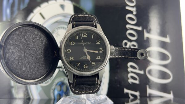 Hamilton Khaki Field Pioneer H604190/H60419533 Manual Black Dial Box Paper - immagine 15