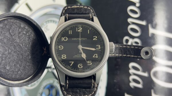 Hamilton Khaki Field Pioneer H604190/H60419533 Manual Black Dial Box Paper - immagine 2