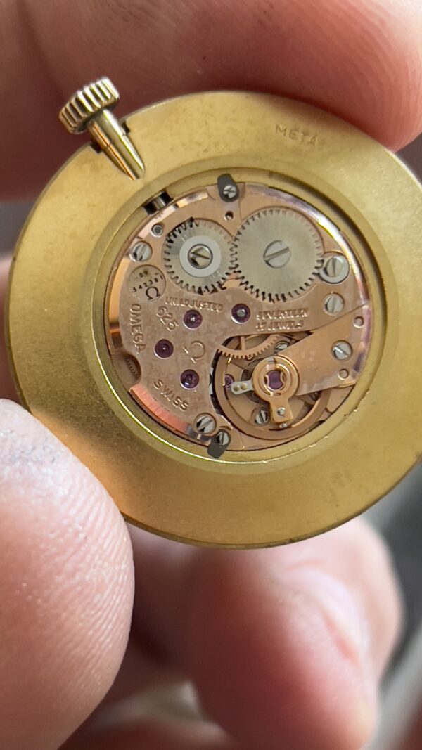 Omega De Ville unisex 32 mm 18 kt gold ref 111.0140 manual cal 625 - immagine 25