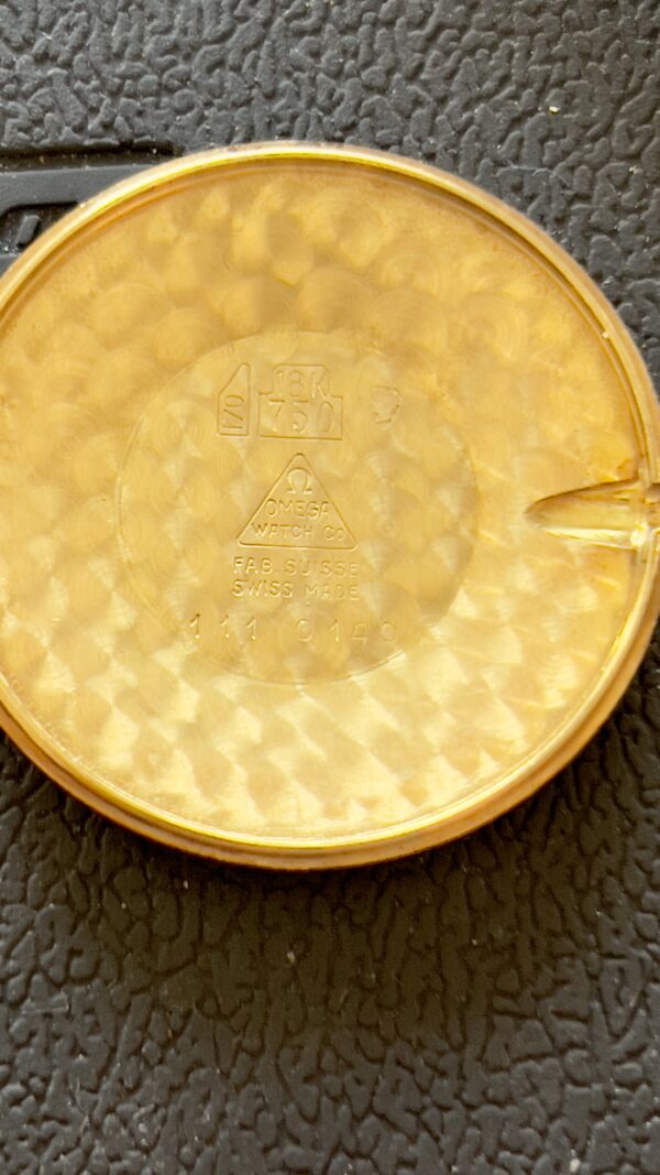 Omega De Ville unisex 32 mm 18 kt gold ref 111.0140 manual cal 625 - immagine 18