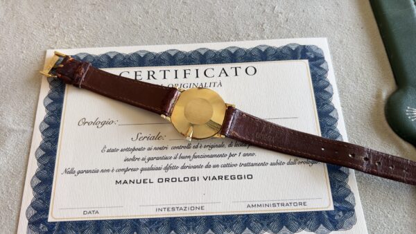 Omega De Ville unisex 32 mm 18 kt gold ref 111.0140 manual cal 625 - immagine 24
