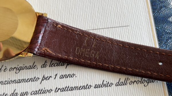 Omega De Ville unisex 32 mm 18 kt gold ref 111.0140 manual cal 625 - immagine 2