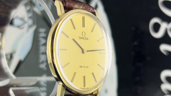 Omega De Ville unisex 32 mm 18 kt gold ref 111.0140 manual cal 625 - immagine 13