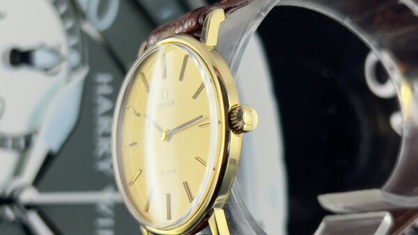 Omega De Ville unisex 32 mm 18 kt gold ref 111.0140 manual cal 625 - immagine 14