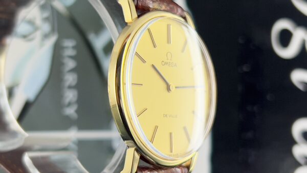 Omega De Ville unisex 32 mm 18 kt gold ref 111.0140 manual cal 625 - immagine 27