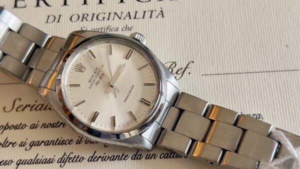Rolex Air King 5500  | Anno di produzione 1988 | scatola - immagine 6