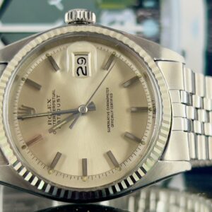 Rolex Datejust 36 Jubilee 1601 Ardesia Taupe Dial 18 Kt Oro Bianco  (PRENOTATO)Lunetta Automatico ANNO 1971
