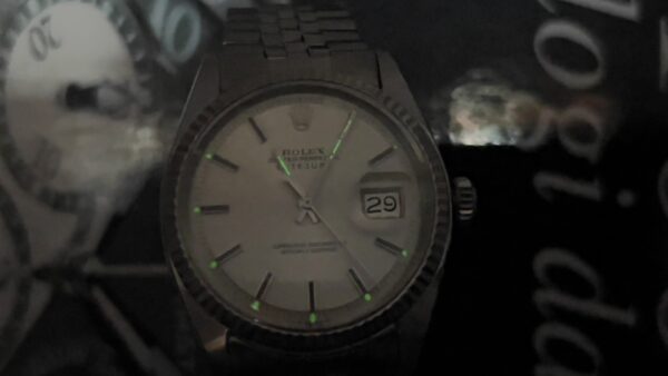 Rolex Datejust 36 Jubilee 1601 Ardesia Taupe Dial 18 Kt Oro Bianco  (PRENOTATO)Lunetta Automatico ANNO 1971 - immagine 16