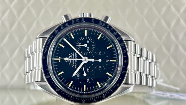 Omega Speedmaster Professional Moonwatch Chrono Omega Speedmaster Moonwatch 861 Del 1991 Con Estratto Originale - immagine 18