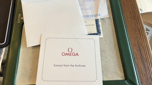 Omega Speedmaster Professional Moonwatch Chrono Omega Speedmaster Moonwatch 861 Del 1991 Con Estratto Originale - immagine 14