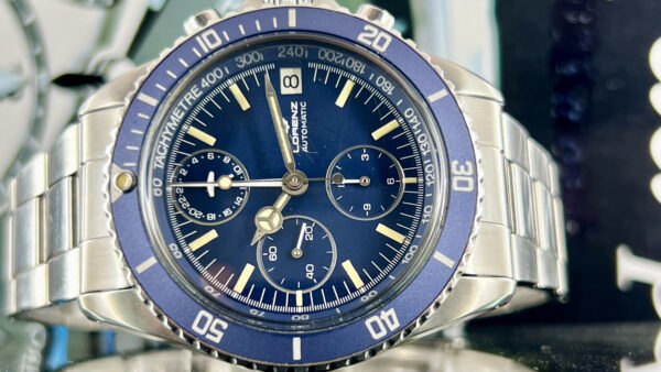 LORENZ CHRONOGRAPH VINTAGE 16856 STEEL CAL.LEMANIA 5100 40MM - immagine 26