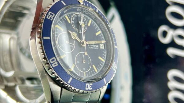 LORENZ CHRONOGRAPH VINTAGE 16856 STEEL CAL.LEMANIA 5100 40MM - immagine 32