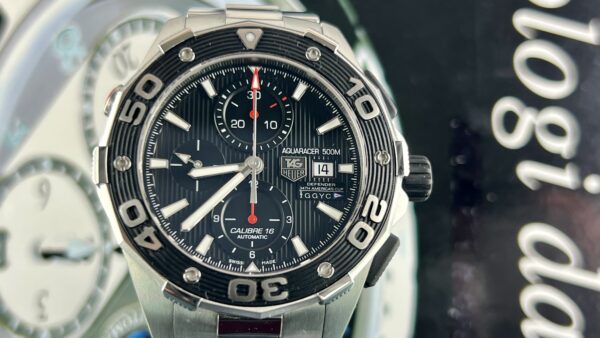 TAG Heuer Aquaracer 500M Defender CAJ2112 Schwarz Limited Edition Full-Set - immagine 2